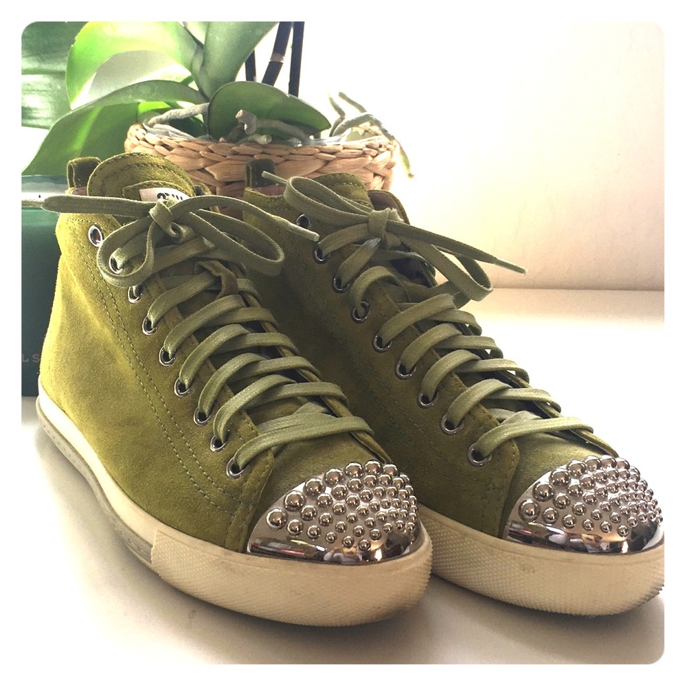 Miu Miu suede sneakers sz 35